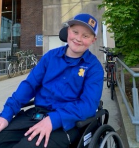 Sawyer Seinen at B.C. Children's Hospital.
