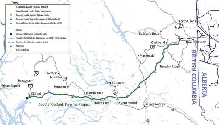 Coastal GasLink proposes alternate route