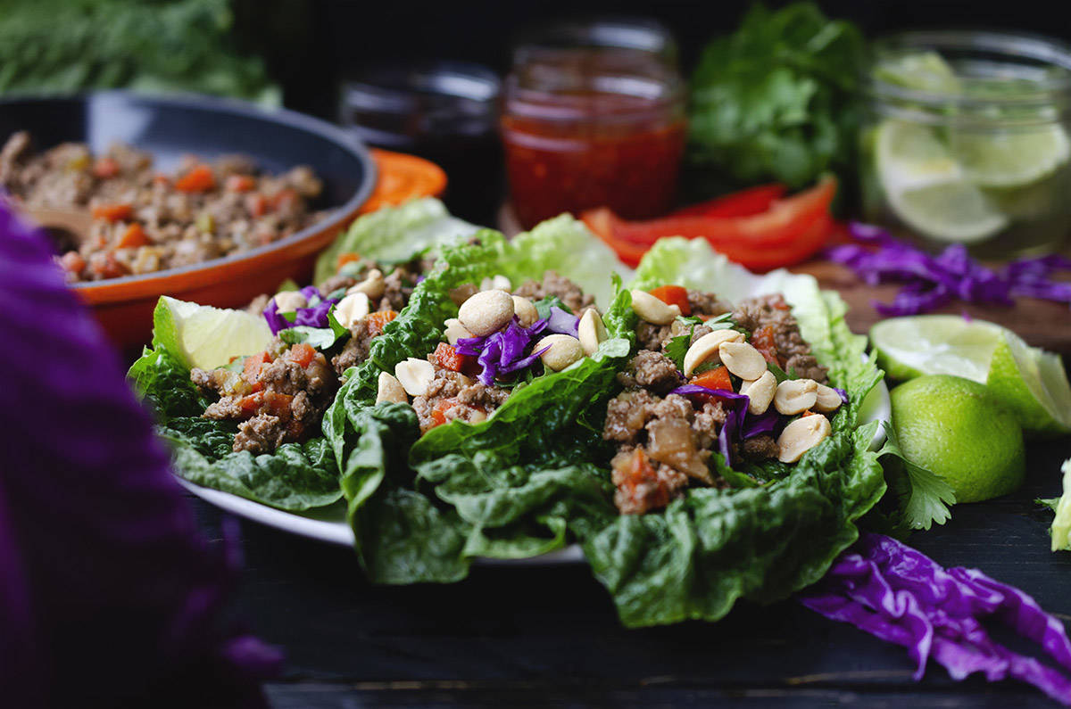 BC Agriculture in the Classroom Foundations Spotlight Series on Duck is a multi-faceted educational tool for high school culinary arts students. Pictured here are ground duck Asian lettuce wraps. (Fraser Valley Specialty Poultry)