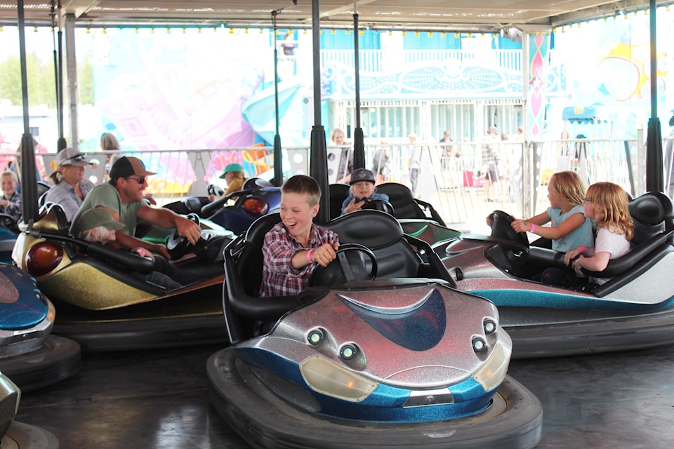 Shooting Star Amusements came back with rides, and the bumper cars were a hit. 