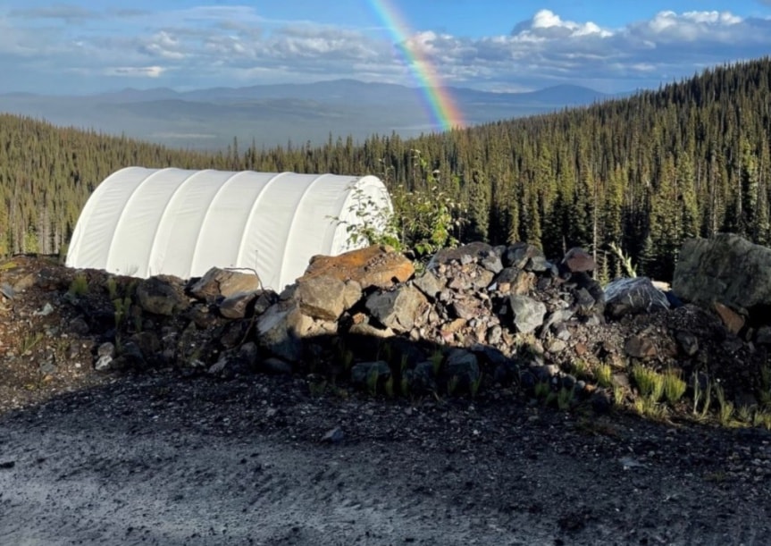 Site of the Dome Mountain gold project near Smithers, BC. 
