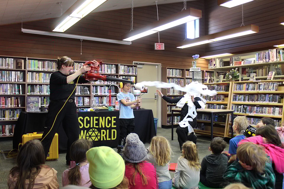 Science world brings science to the Smithers Library.