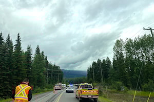 Crash closes Old Babine Lake Rd. at Lunan Rd.