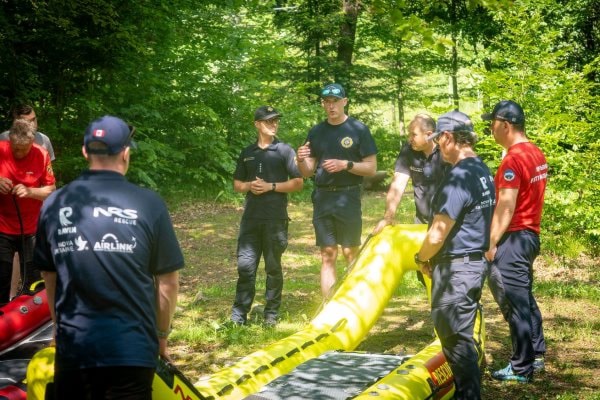 Raven Rescue in Smithers helped donate equipment to The Firefighter Aid Ukraine Swift Water Rescue Team.