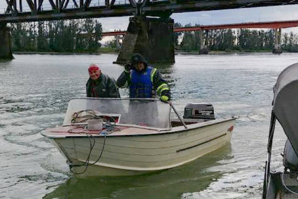 First Nations fishermen from local communities assisted the family in searching for Shawnee Inyallie Sept. 16, 2018. Submitted photo