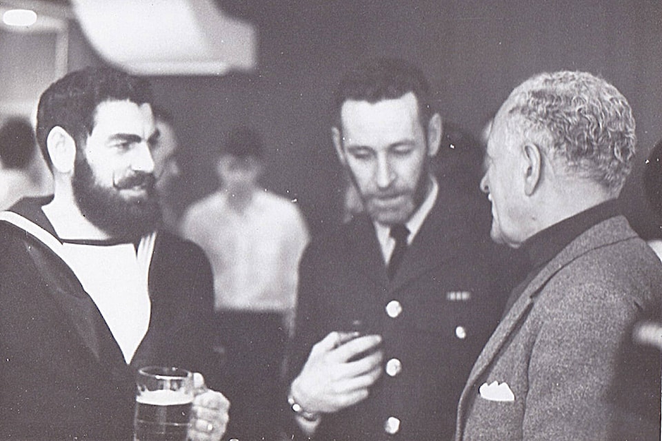 Jim Hiltz, left, with fellow service member William Burke and Governor-General Roland Michener at CFB Alert circa 1963. (Contributed photo)