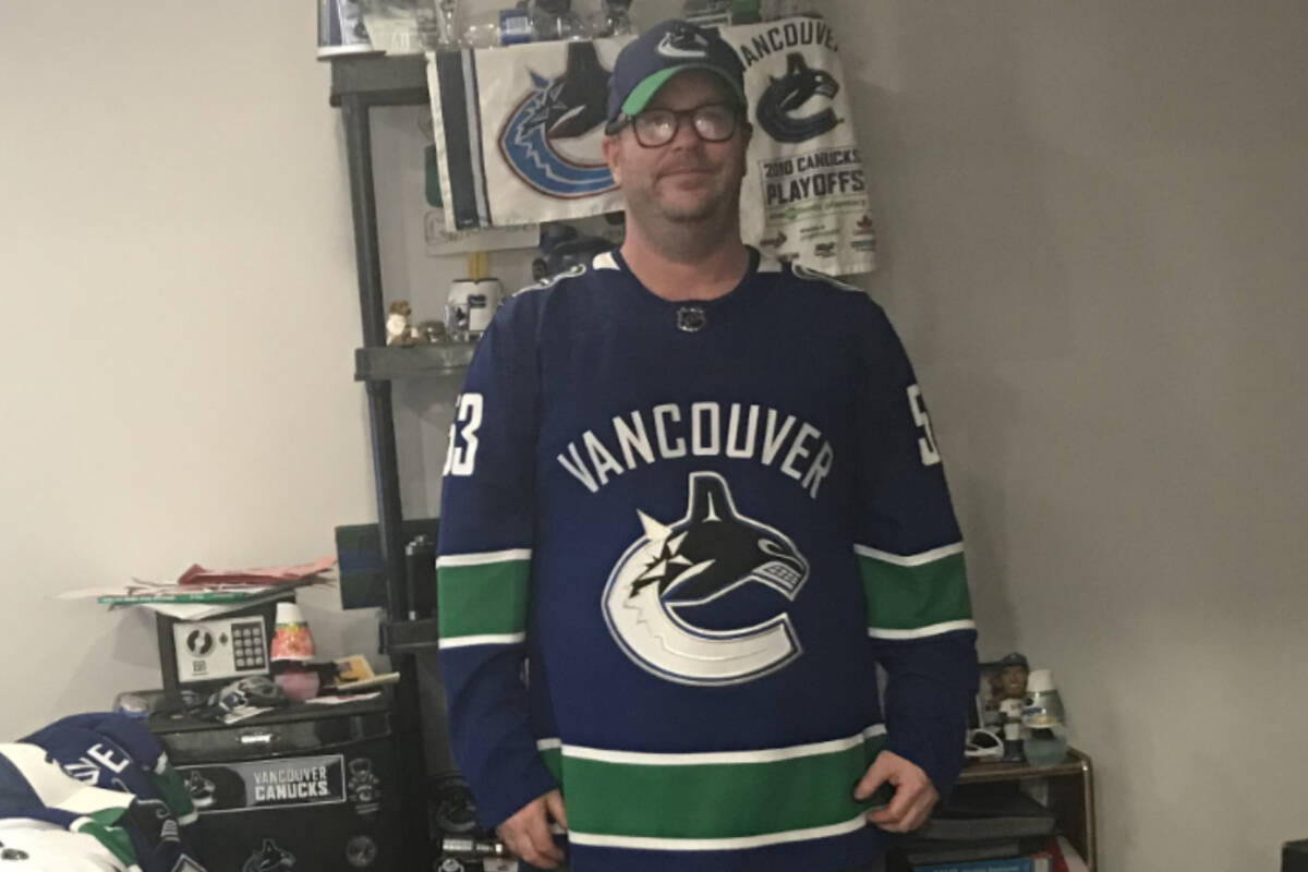 West Kelowna resident Ben Orritt was unable to attend his first-ever Vancouver Canucks game because of COVID-19 ticket cancellations in January. (Photo courtesy of Ben Orritt)