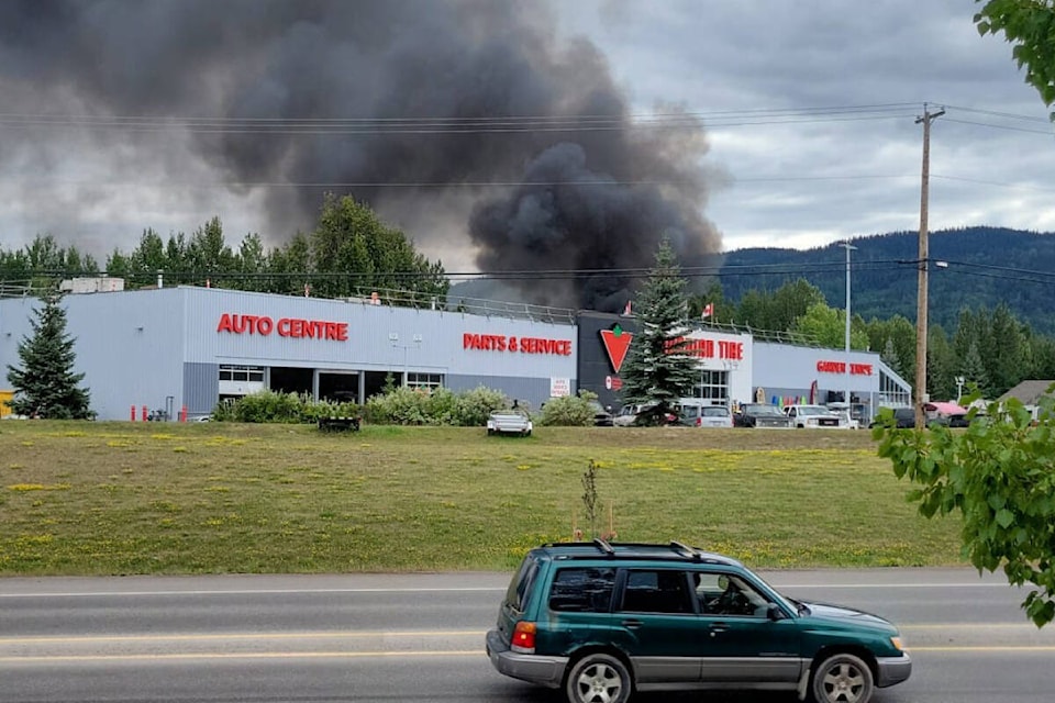 UPDATE: Damage being assessed following blaze at Canadian Tire - The  Smithers Interior News