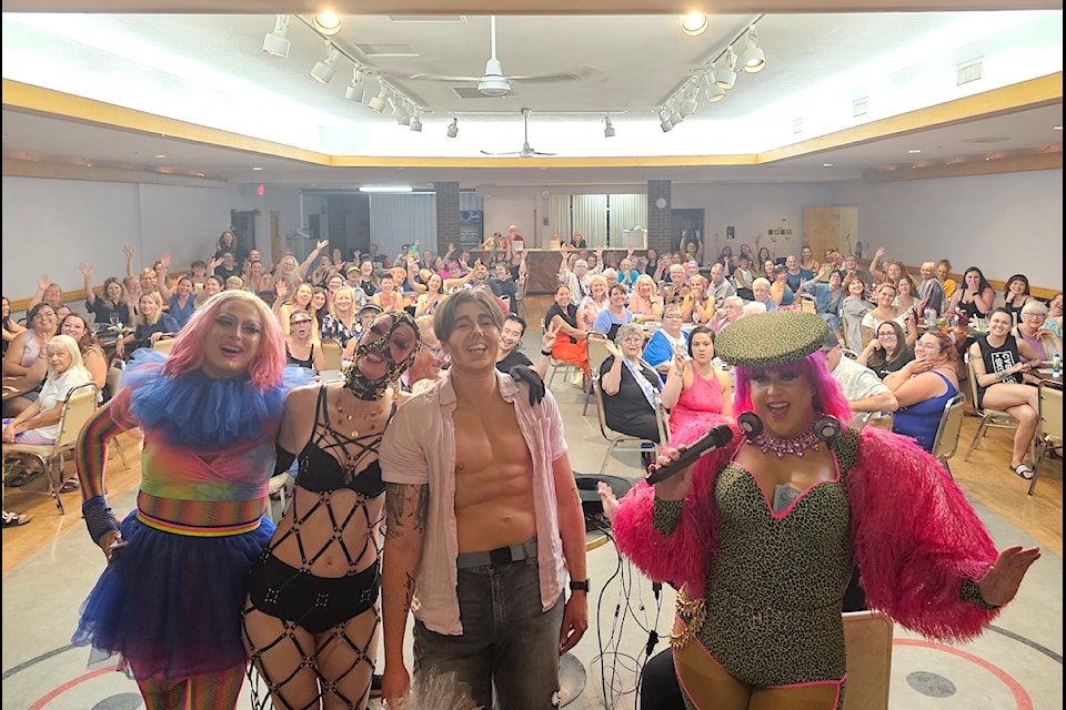 Freida Whales at the Drag Bingo event.