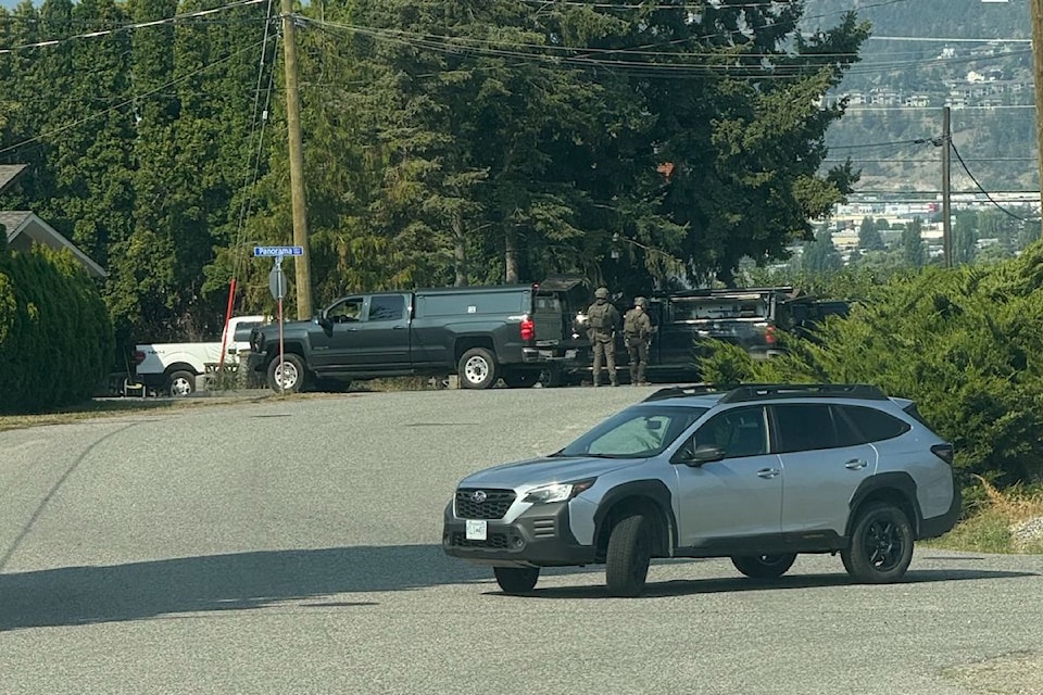 Police on Panorama Lane, July 18. 