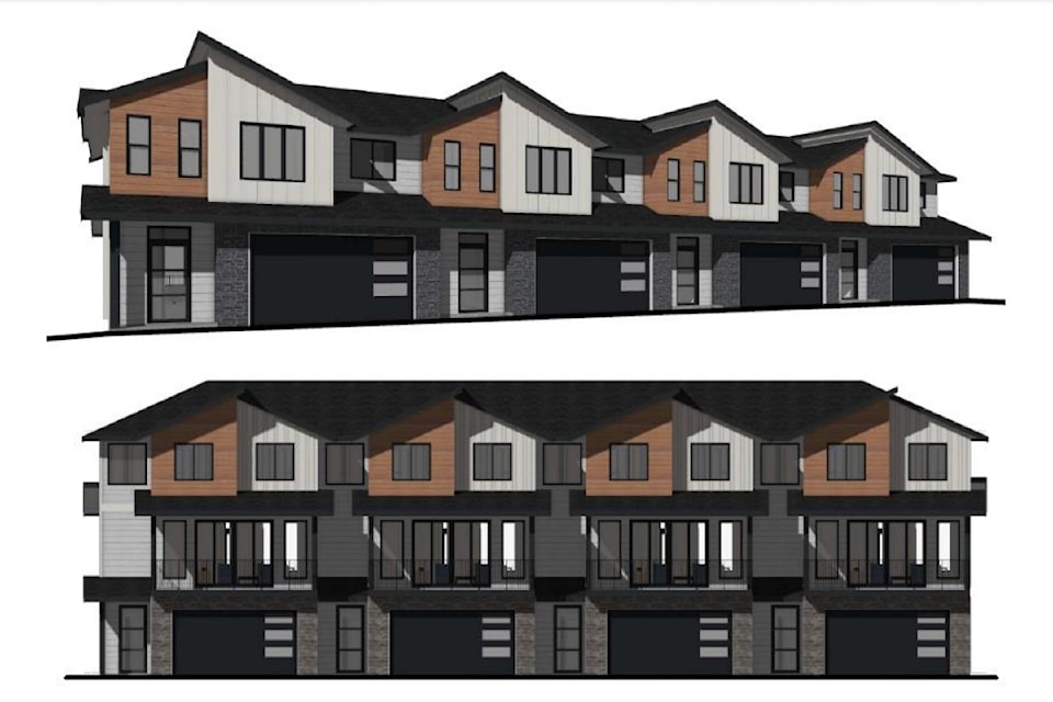 Conceptual rendering of a 46-unit townhome development proposed for 2419 Mountains Hollow Lane in West 's Shannon Lake neighbourhood.