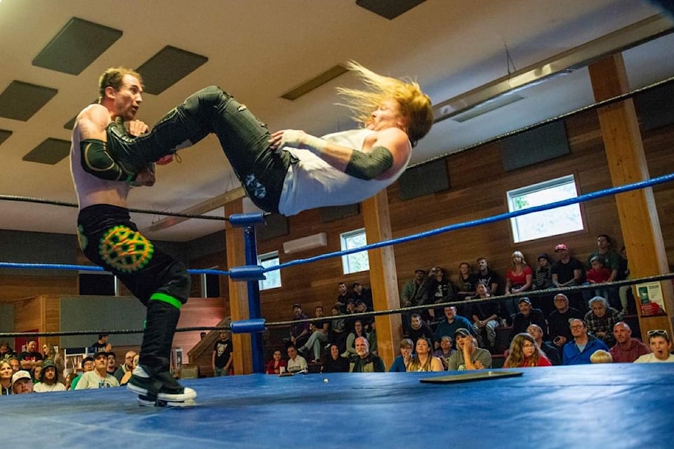 Thrash Wrestling's “Coming in Hot" event is Aug. 10 at the Ukrainian Hall (1933 Barlee Road). 