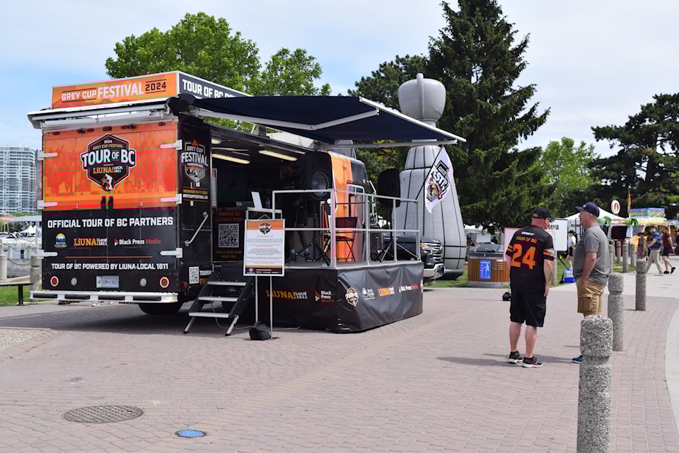 The Grey Cup Festival Tour of BC stopped in  on June 9, 2024.