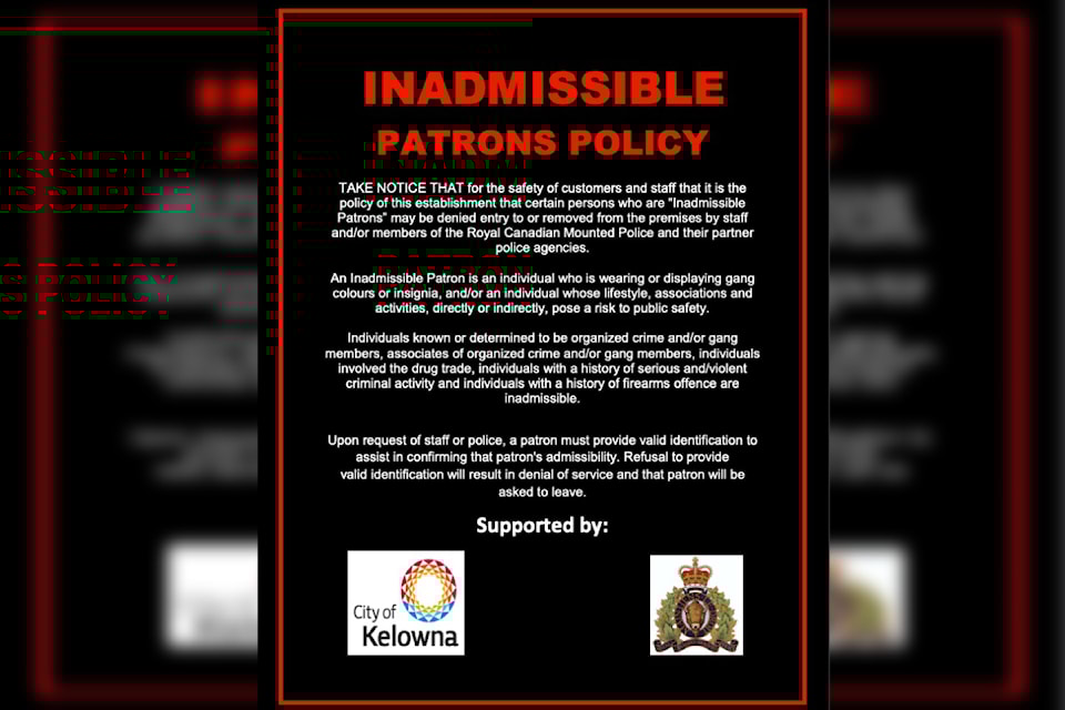 The IPP gives police the authority, under the BC Trespass Act, to identify and escort inadmissible patrons off the premises on behalf of participating businesses.