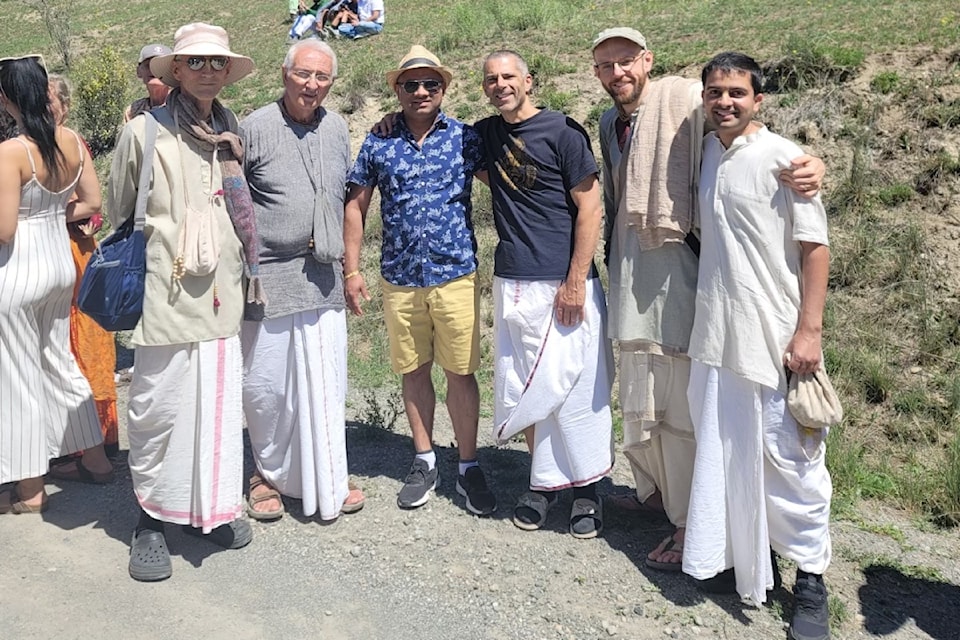 Gathering at last year's Ashcroft's Ratha Yatra festival. 