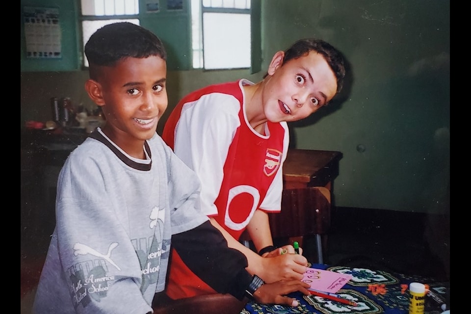 Samuel and Lukas Eaton in Eritrea.