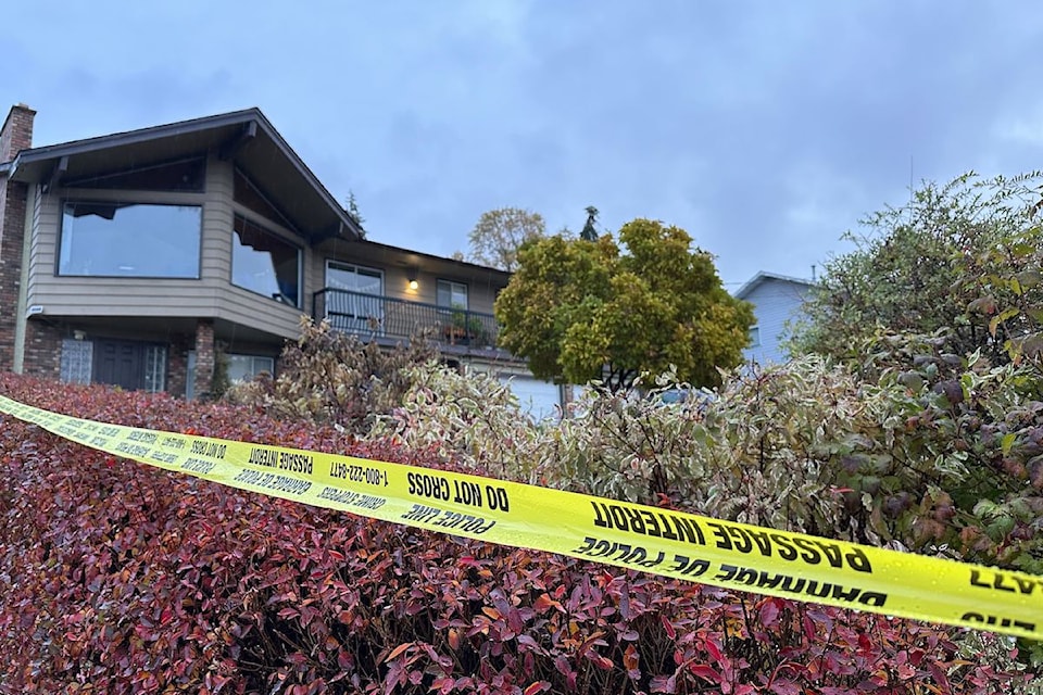 Police on scene of 3218 Boucherie Road, Nov.2, following an overnight incident. 