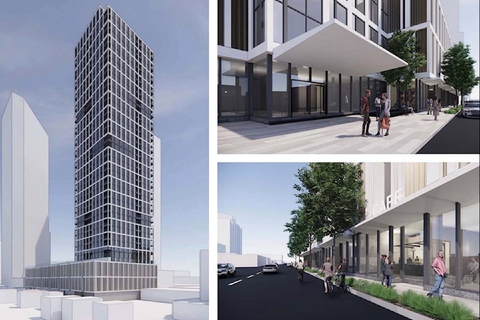 Conceptual rendering of 40-storey rental-only tower to be built at 1355 St. Paul Street.