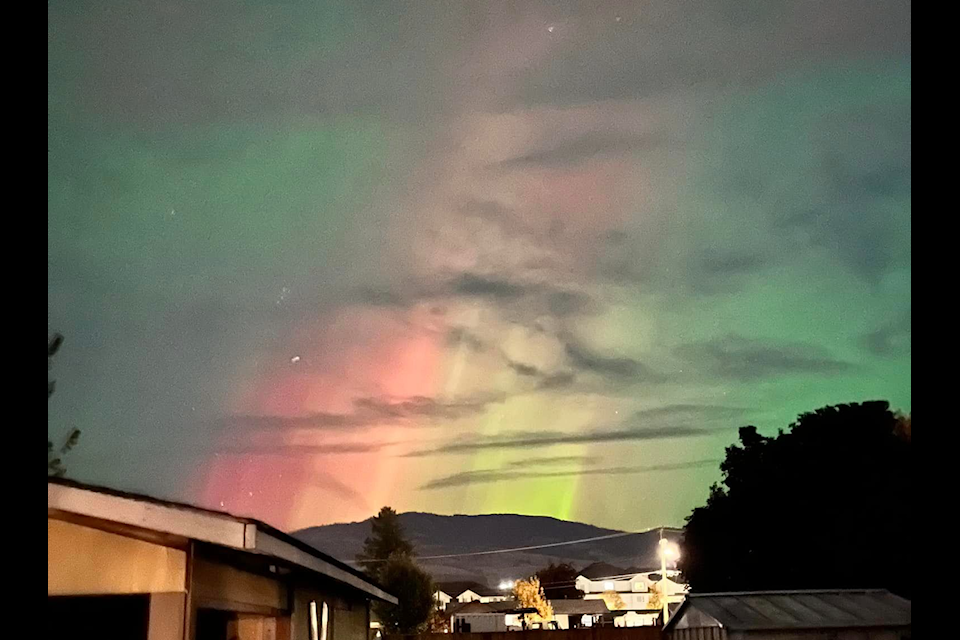 The Northern Lights could be seen across the Central Okanagan on Monday night, Oct. 7.