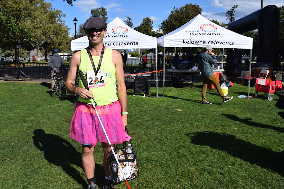 Luke Jukes competed in his first half-marathon on Sept. 29, 2024, overcoming the barriers of a visual impairment. 