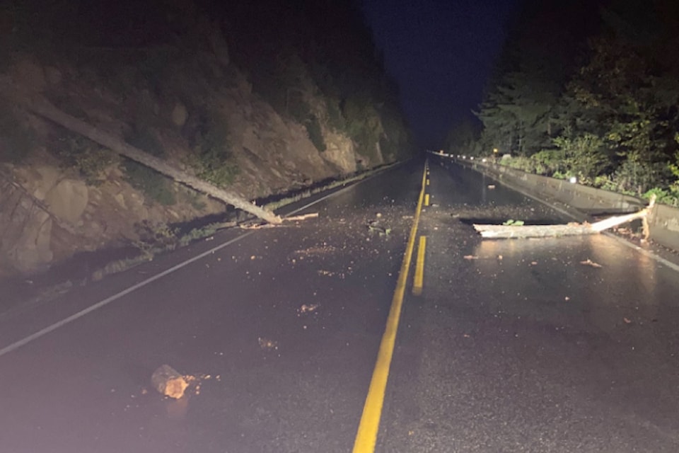 Scenes from Highway 33 after tornado touched down on Sept. 25.