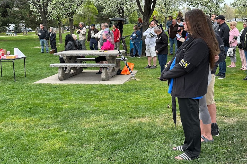 The annual Day of Mourning ceremony in Kelowna was held at noon on April 28, 2025 in Ben Lee Park. 