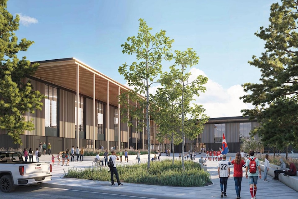 Conceptual rendering of new Parkinson Recreation Centre.
