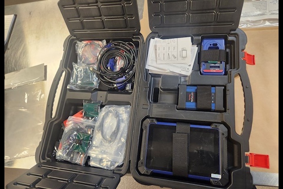 Key fob programming kit found in stolen vehicle