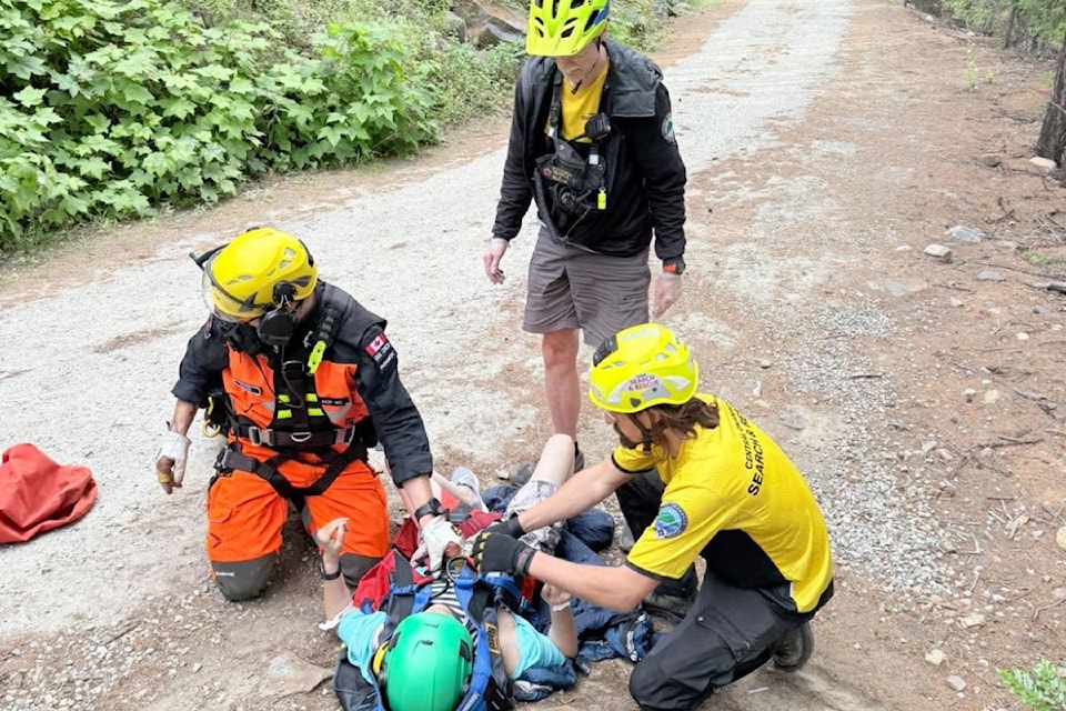 RCMP was able to located a woman who went missing on a hike at Myra Canyon. 