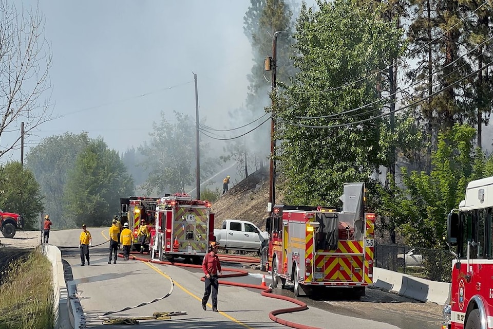 Multiple fire departments have responded to a fire on Spencer Road near Mill Creek Regional Park on June 5, 2025.