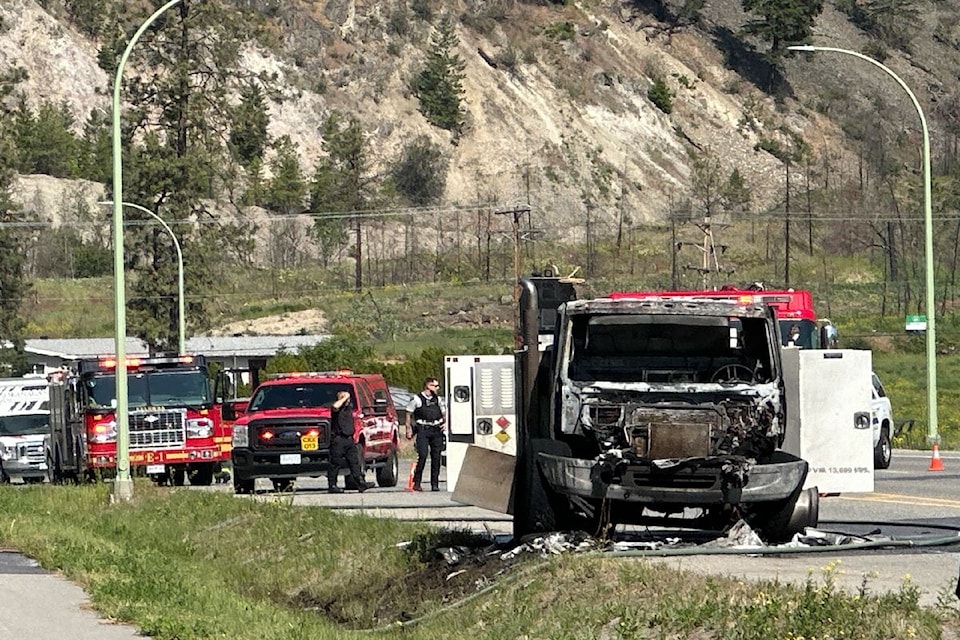 The Kelowna Fire Department was called to douse a welding truck in fire at Glenmore Road and John Hindle Drive on Wednesday, June 4, 2025.