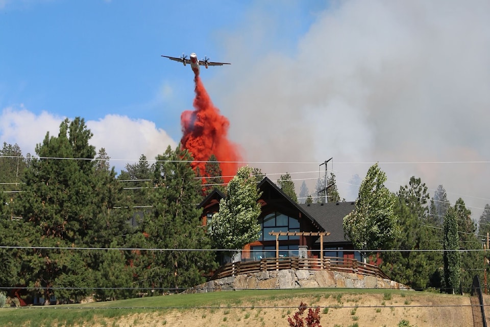 Whelan Creek wildfire, July 6, 2025.