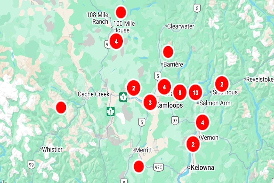 Regional wide power outages following July 16 storm. 