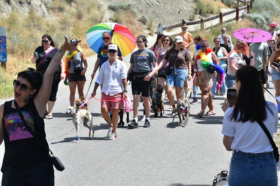 The Kelowna Pets for Pride Parade took place at Knox Mountain Park on Saturday, June 14.