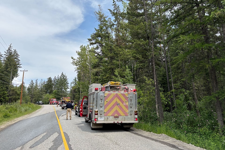 Fire at Goudie and Huckleberry Road, June 16. 