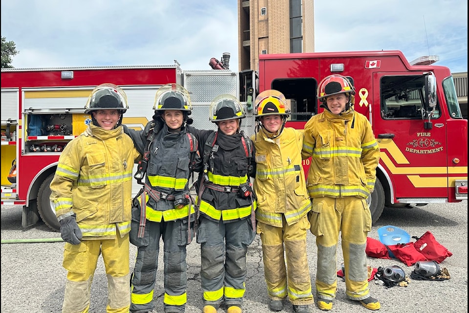 The Rutland Senior Secondary's (RSS) fire academy held their final class of the school year at the Kelowna Fire Hall Station 1 on Tuesday, June 17.