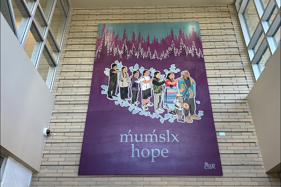 Local Indigenous artist Sheldon Louis debuted a new mural at the Kelowna Cancer Clinic on Friday, May 23.