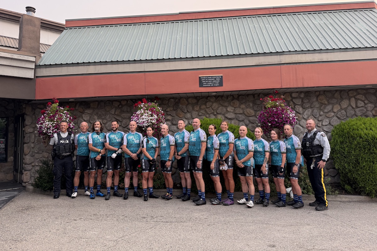 'Touches the hearts': Southeast District officers begin Cops for Kids ride in Kelowna