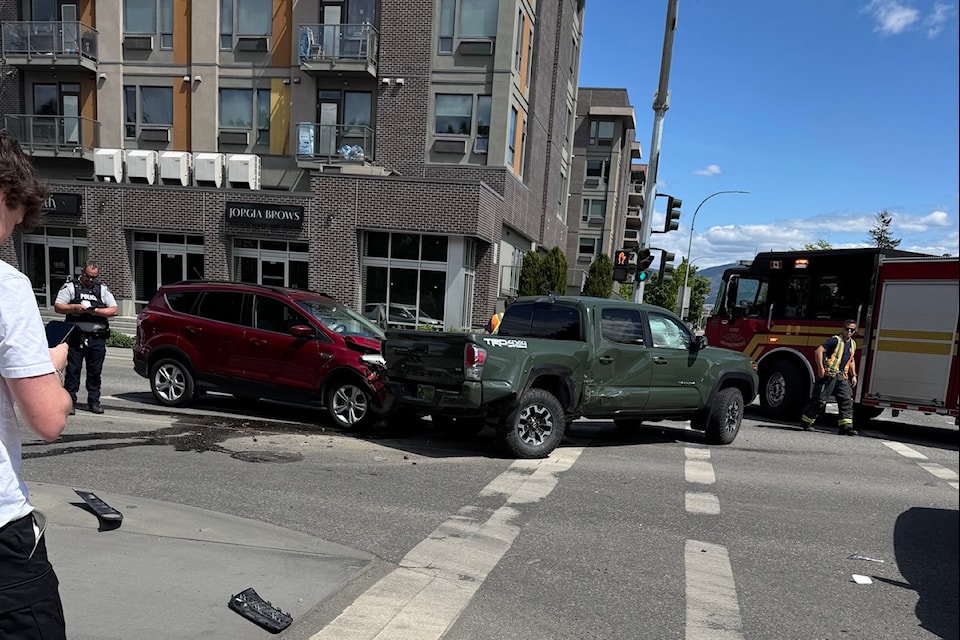 A three-vehicle crash occurred at the intersection of Harvey Avenue and Ethel Street around 1:45 p.m. on Thursday, May 15.