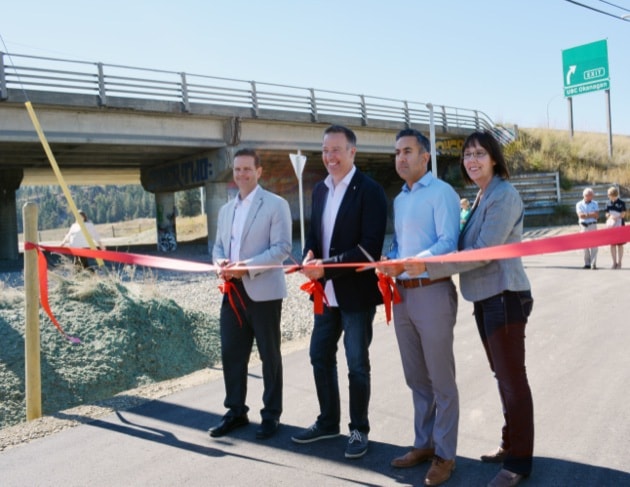 Kelowna Opens New Cycle Path To UBC Okanagan Kelowna Capital News