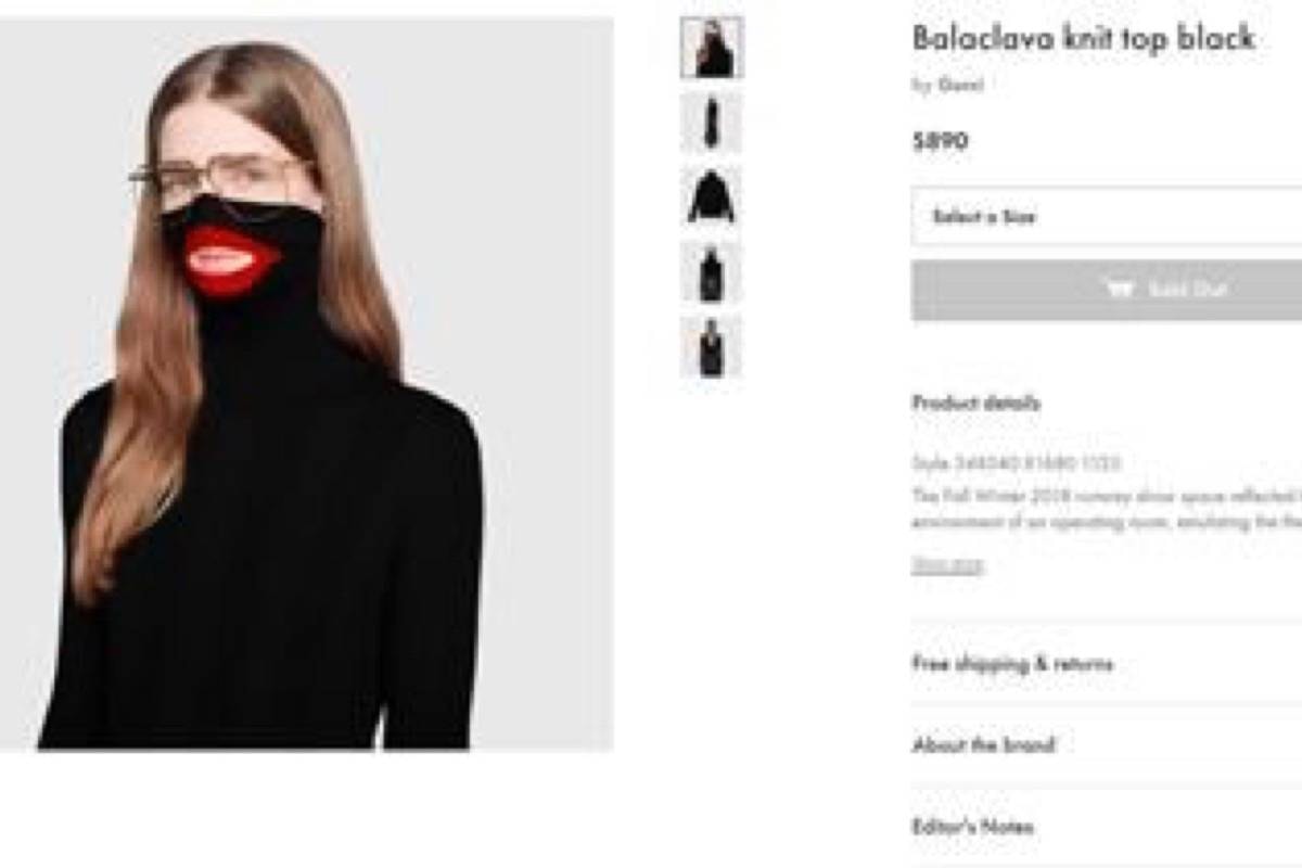 Gucci pulls blackface sweater from stores after complaints