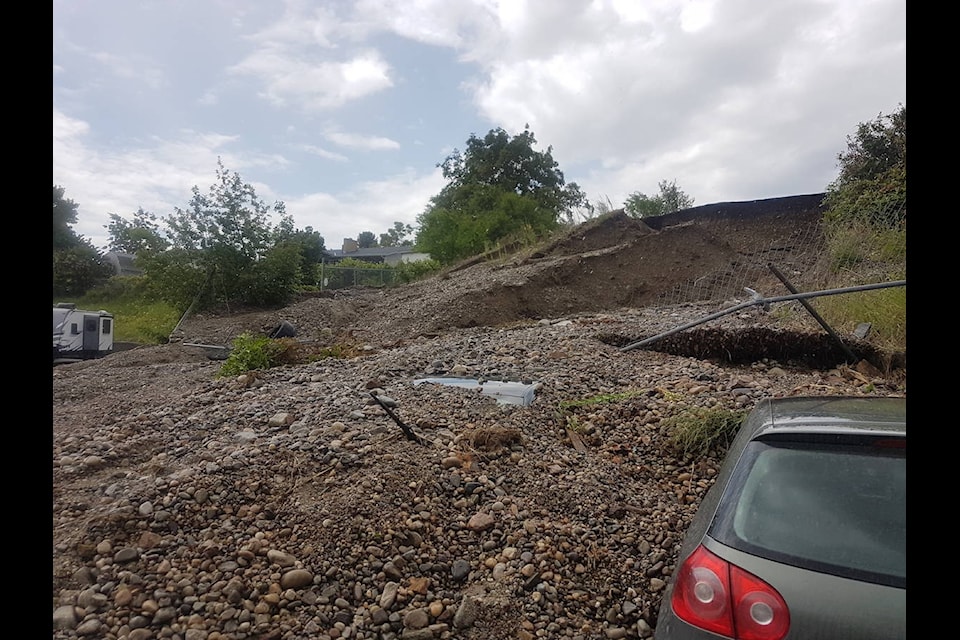 There are no reports of injury following a water main break south of Beaver Lake Road. (David Venn - Capital News)