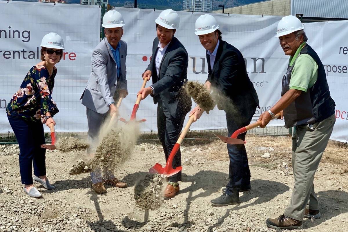 Developer breaks ground on downtown Kelowna rental housing project