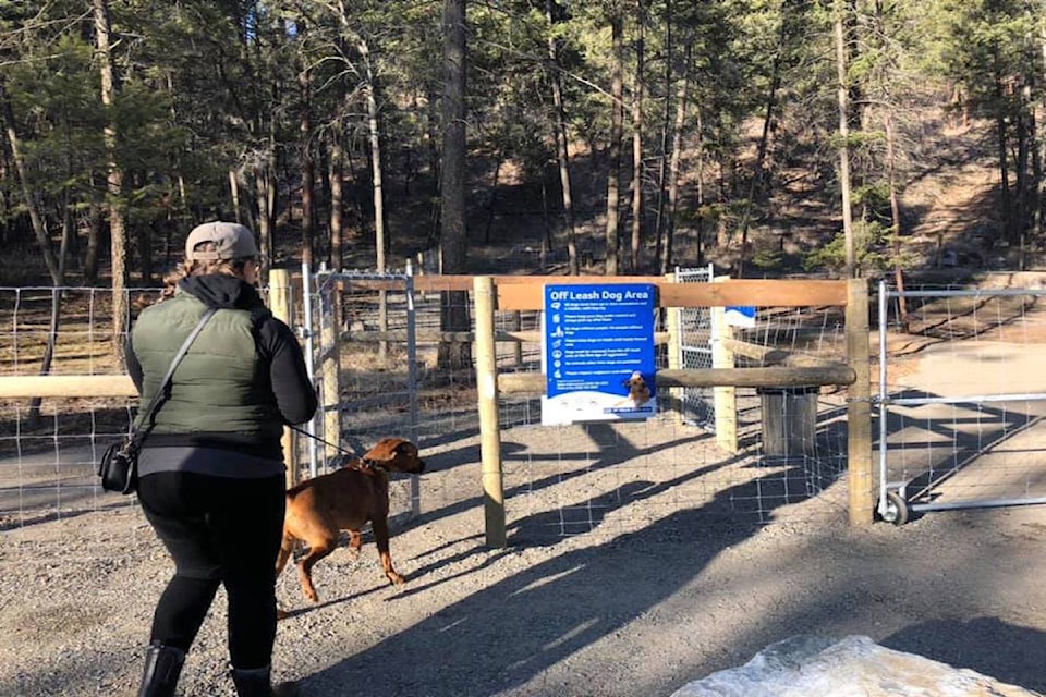 The new off-leash dog park on Okanagan Centre Road West in Lake Country officially open on Nov. 28. (Facebook photo)