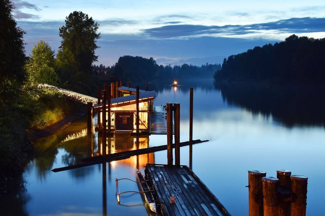 Featuring a Hawaiian-style outrigger canoe, this beautiful photo was taken on the Fraser River鈥檚 Bedford Channel, at historic Fort Langley. Fort Langley was established in 1827, and six Hawaiians were part of the original construction crew. Some Hawaiians later settled across the river at Kanaka Creek, Maple Ridge. (Visnja Gasparic Vojvodic/Amateur Photography Entry)