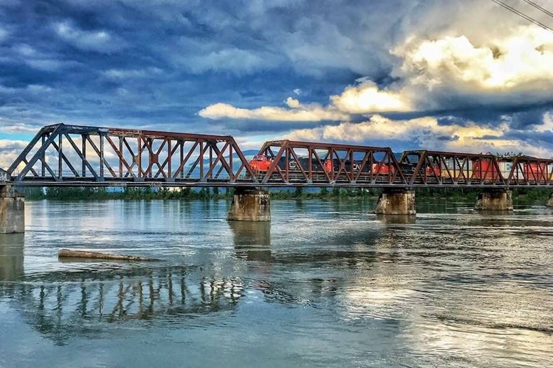 The Mission Bridge links the communities of Mission and Abbotsford across the Fraser River. (Alexandra Fontaine/ Amateur Photography Entry)