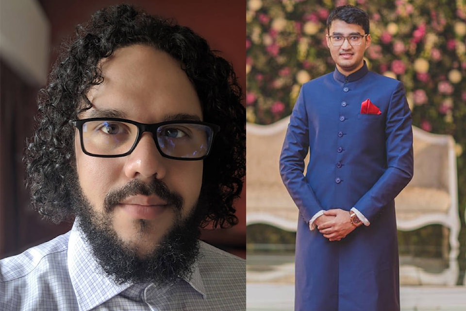 Yusuf Serag (left) and Taabish Masood are both forced to celebrate Ramadan away from their loved ones during the pandemic. Photos submitted