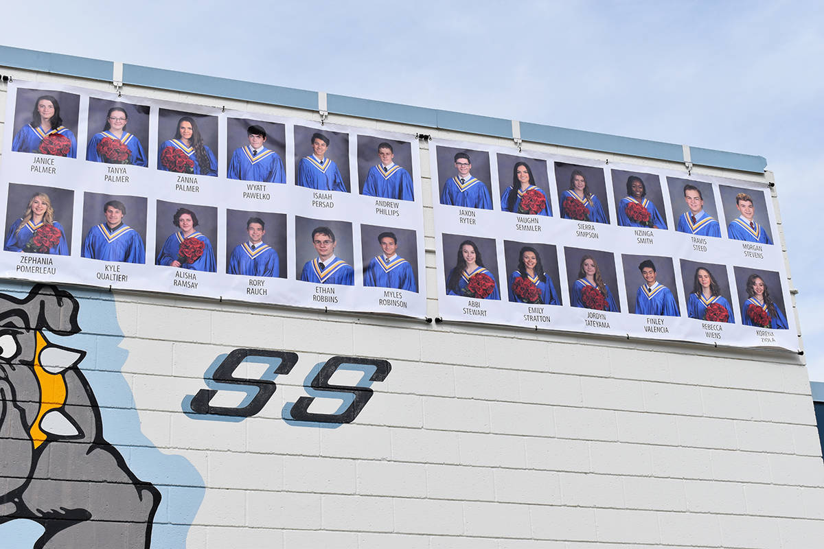 PHOTOS: Creston school erects Class of 2020 banners after COVID-19 disrupts graduation