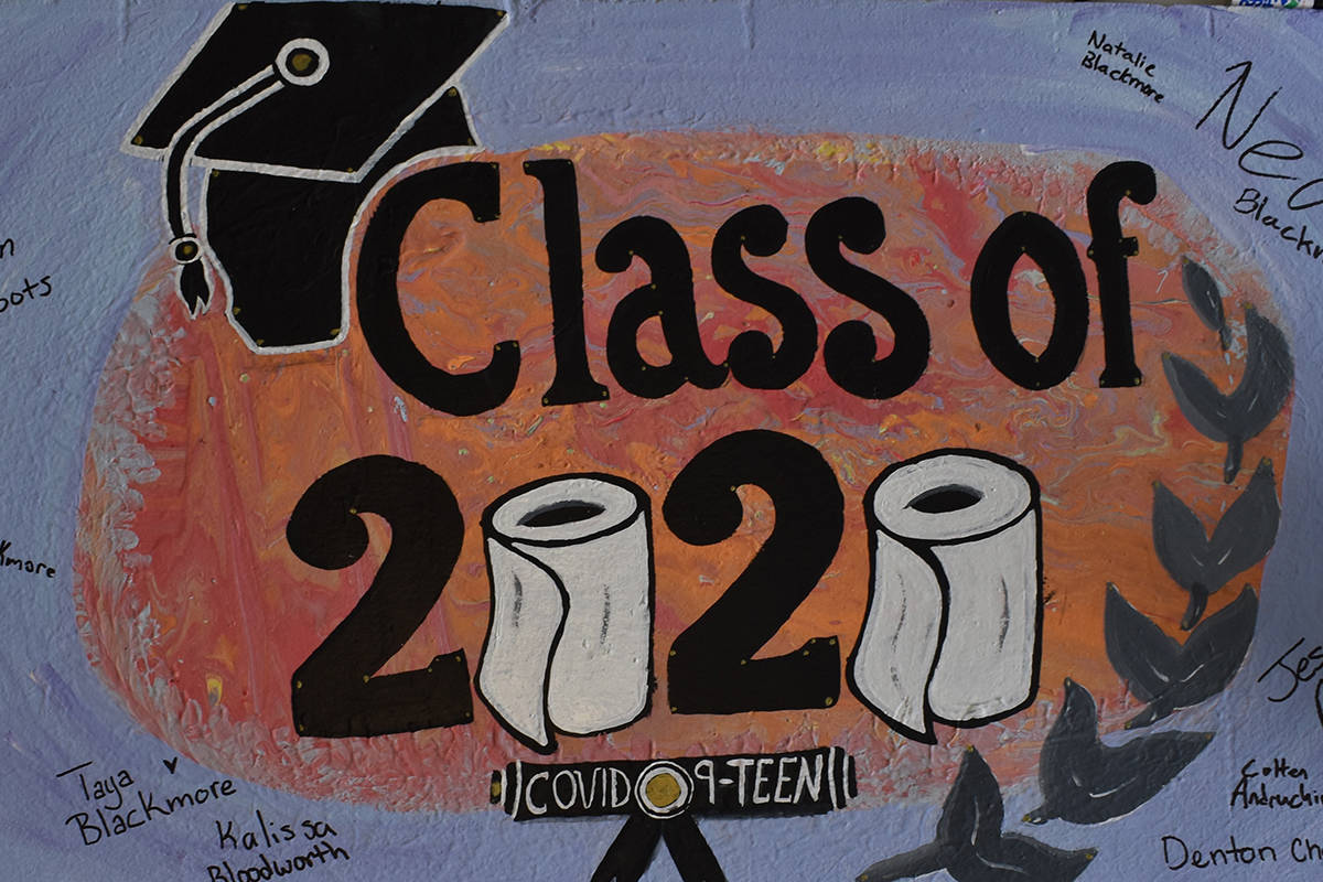 PHOTOS: Creston school erects Class of 2020 banners after COVID-19 disrupts graduation