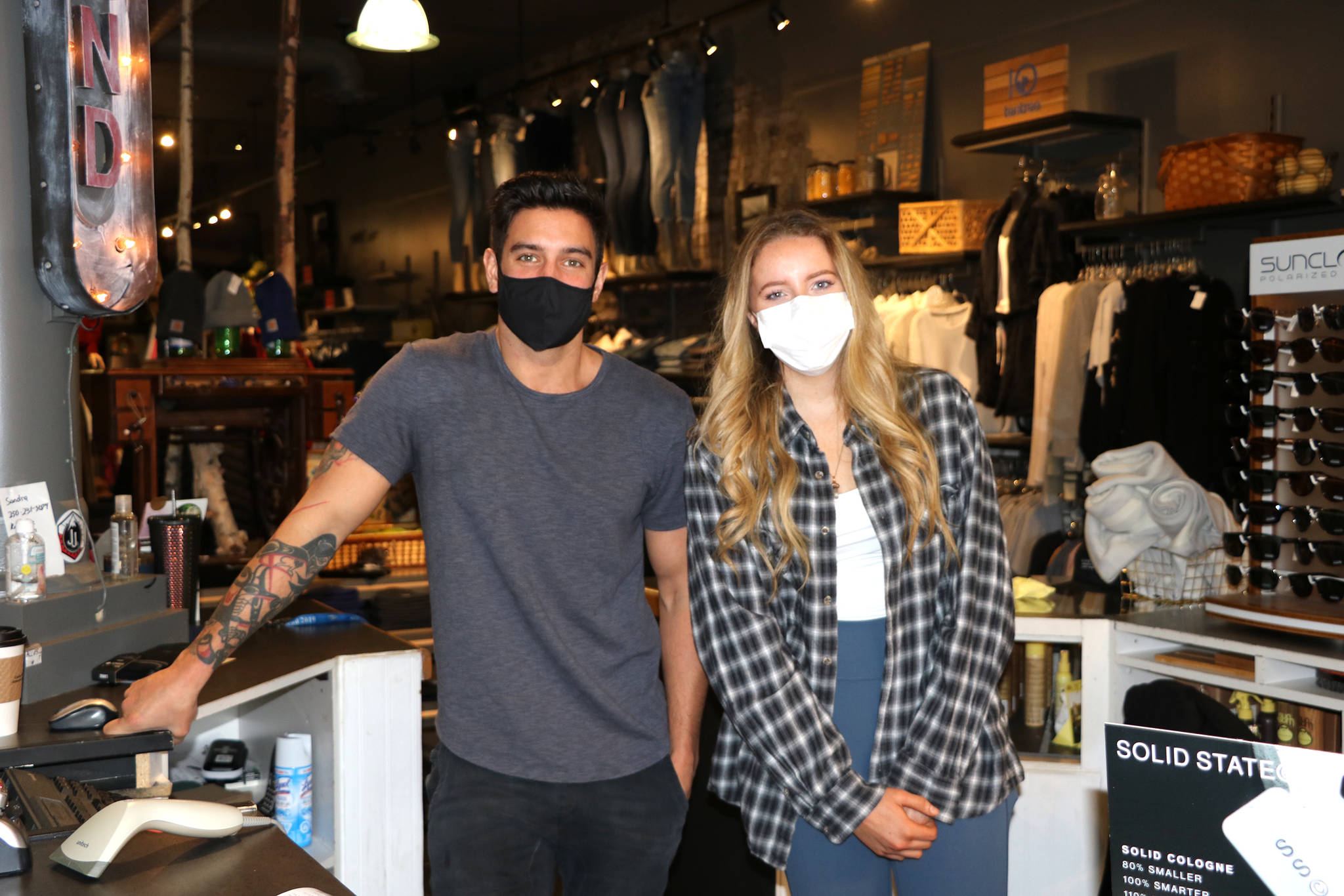 JJs Fashion just hit 1.2 million followers and 22.7 million likes on the TikTok app thanks to a series of 15-second Hot Boss videos created by Rhylan Streloff and Madicyn Dobie. Photo: Jim Bailey.